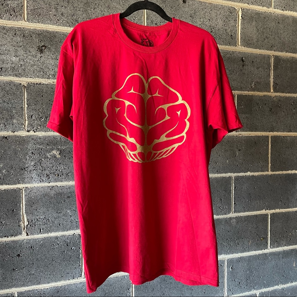 IRS - Large - Red - Collegiate Brain Short Sleeve Graphic Tee